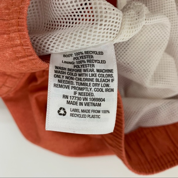 Goodfellow Mens Orange Pull On Swim Trunks With Pockets Drawstring Net Lined XL - Picture 12 of 15